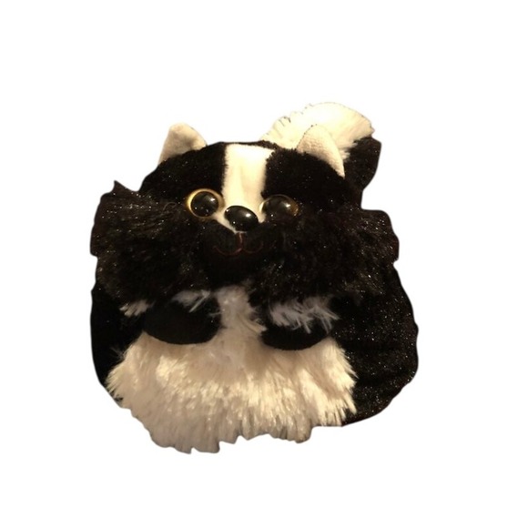 Animal Planet Other - Adventure Planet Skunk Plush Stuffed Animal Black White Round 6 inch Toy